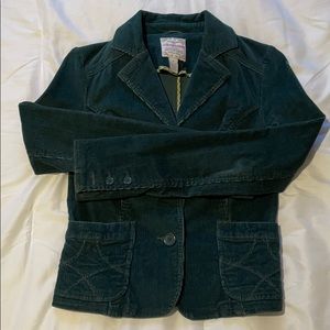 Aeropostale Green Corduroy Blazer